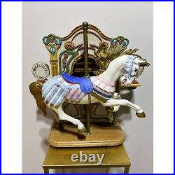 Vtg Tobin Fraley Sankyo Wurlitzer Carousel Horse Music Box