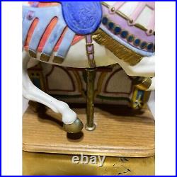 Vtg Tobin Fraley Sankyo Wurlitzer Carousel Horse Music Box