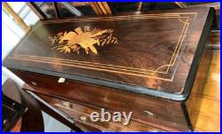 WEBBER COLLECTION Antique 8/98 Mandolin 13 Cylinder Music Box withInlay, VIDEO