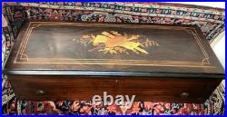 WEBBER COLLECTION Antique 8/98 Mandolin 13 Cylinder Music Box withInlay, VIDEO