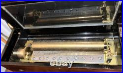 WEBBER COLLECTION Antique 8/98 Mandolin 13 Cylinder Music Box withInlay, VIDEO