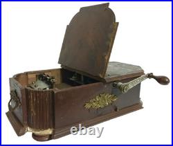 WORKING Kalliope 1890 GLORIOSA GERMAN CHRISTMAS TREE STAND MUSIC BOX