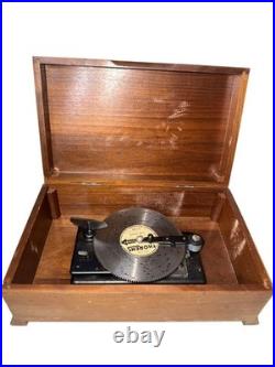 WORKING Thorens Swiss Music Box Wood Case Vintage 11 Discs Included Collectible WORKING Thorens Swiss Music Box Wood Case Vintage 11 Discs Included Collectible