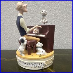 Walt Disney Art Artists Musical Memories 101 Dalmatians Music Box Figurine