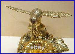 Westland Gold Metal Windup Music Box Hummingbird Figure with Automation Wings Move