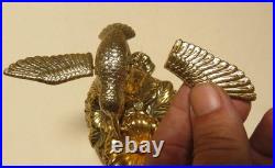 Westland Gold Metal Windup Music Box Hummingbird Figure with Automation Wings Move