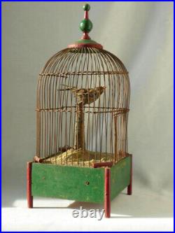 Whistler Bird Cage Music Box Roullet Decamps Automaton Toy Napoleon III Antique