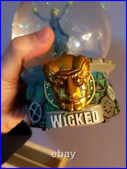 Wicked Musical The Wizard And I Snow Globe Elphaba Gear Witch Nice Condition
