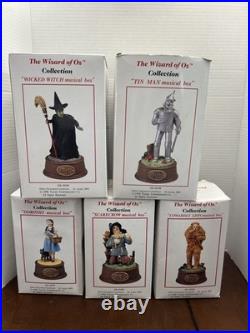 Wizard of Oz Vintage Music Boxes Dorthy Lion Tin Man Scarecrow Etc Dave Grossma
