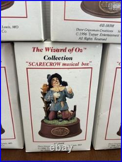Wizard of Oz Vintage Music Boxes Dorthy Lion Tin Man Scarecrow Etc Dave Grossma