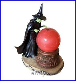Wizard of Oz Wicked Witch Red Swirl Globe Music Box NIB