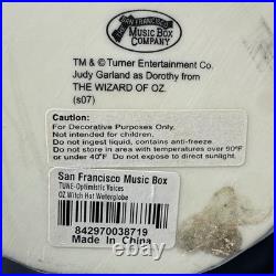 Wizard of Oz Wicked Witch of the West Hat Snow Globe San Francisco Music Box