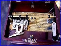 Wonderful 1850s Swiss Mira 7 Disc Music Box -Ben Bolt Trilby Song 174