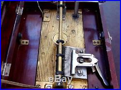 Wonderful 1850s Swiss Mira 7 Disc Music Box -Ben Bolt Trilby Song 174