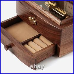 Wooden Music Box RHYMES High-End Collectible Musical Boxs Gifts for Christmas, Bi