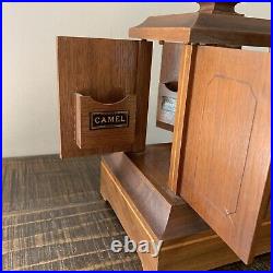 Wooden Vintage Mid-Century Carousel Musical Cigarette/ Joint Dispenser