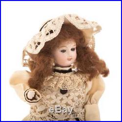 Working Rare Antique French Automaton 1880 Bisque Doll w Music Box Original