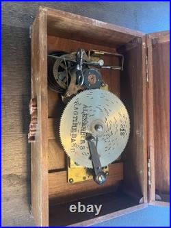 Working Swiss-made mechanical disc music box original #318 Alexander's Ragtime